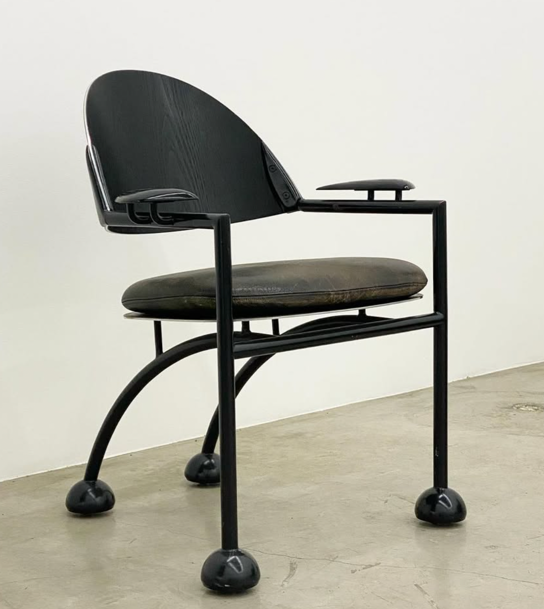 Ronald Cecil Postmodern Rolling Chair