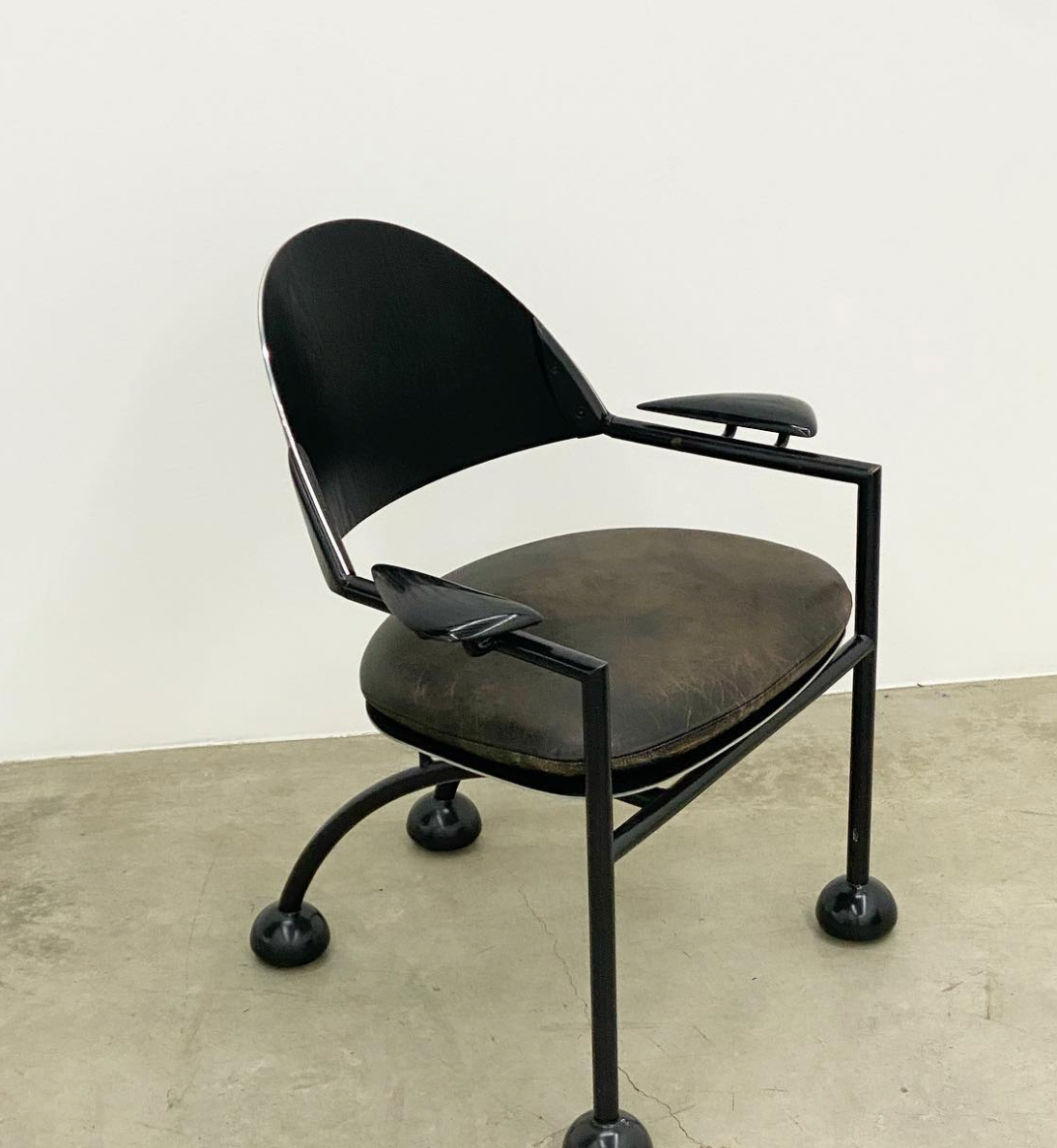 Ronald Cecil Postmodern Rolling Chair