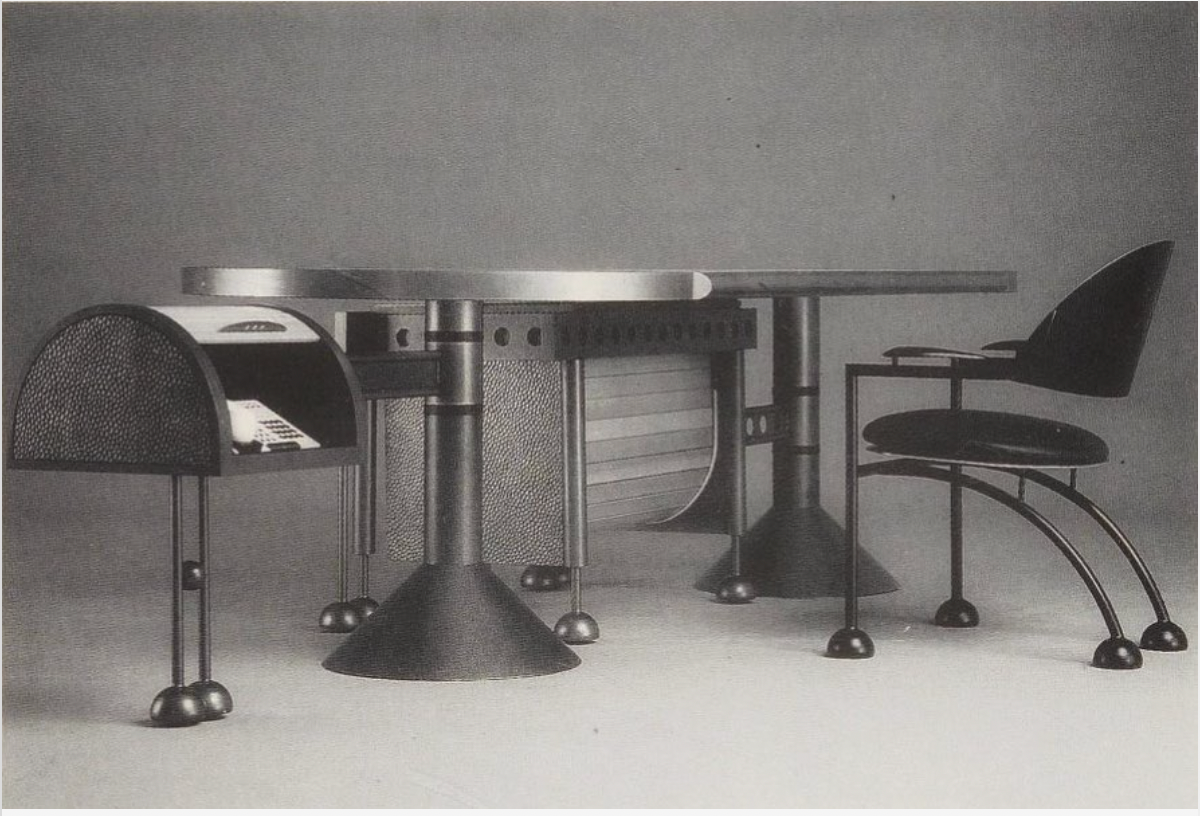 Ronald Cecil Postmodern Rolling Chair